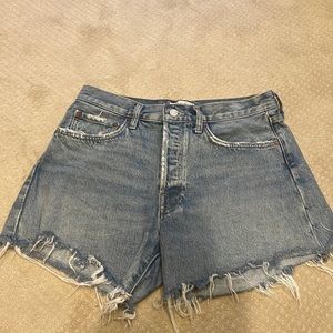 Agolde. Parker cut off shorts.